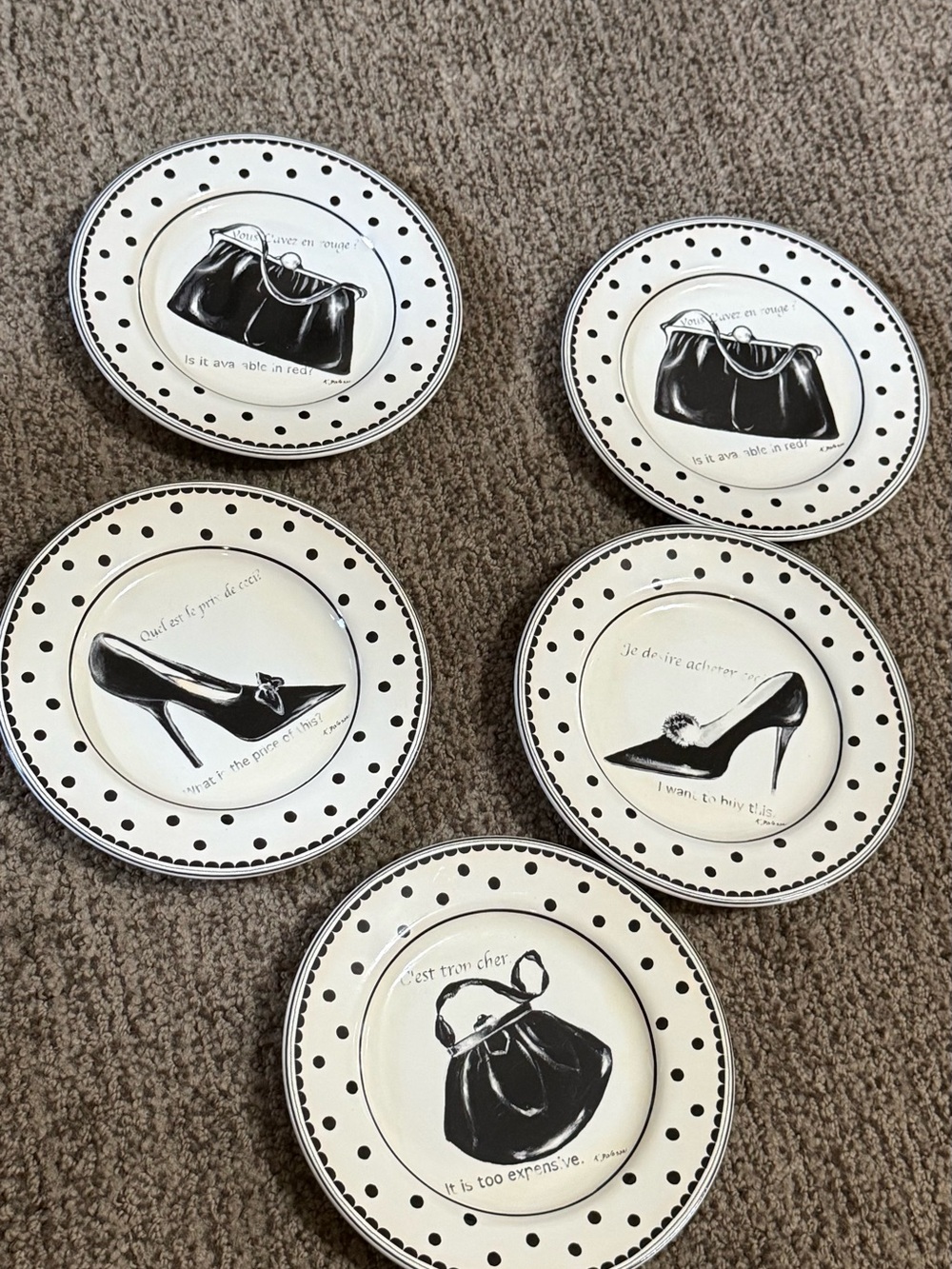 Sakura Mademoiselle Salad Plates (5)